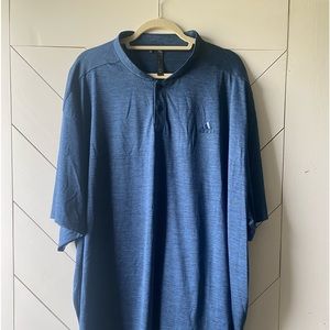 Mens Adidas Short Sleeve Shirt.  Navy/Black Heather.